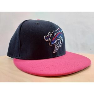 PENSACOLA BLUE WAHOOS NEW ERA BRIGHT ROSE FASHION CAP 7